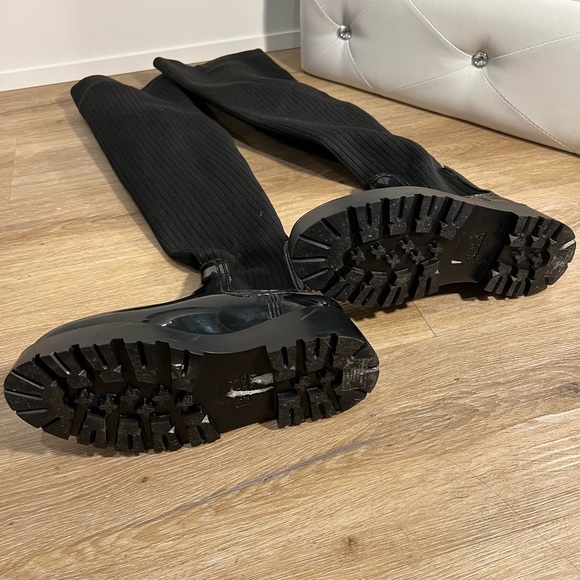 ASOS Knit Thigh High Boots - Picture 6 of 7